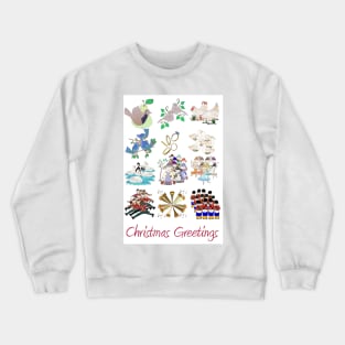 The Twelve Days of Christmas, Christmas Greetings Crewneck Sweatshirt